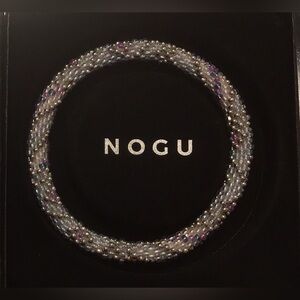 🩶💜 Lotus Sky Silvery Purpley Stripey Himalayan Bracelet 💜🩶